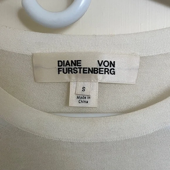 Diane Von Furstenberg Cream Top - Picture 2 of 9